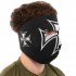 Маска лицевая ветрозащитная креативная термонаушники Sport Trade MS-4344-2 Iron Cross черный