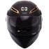 Мотошлем модуляр QKE M-8525 (flip-up) черный M-XL (55-62)