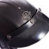 Мотошлем открытый VINTAGE MS-555-BK Три четверти для чоппера, M-XL черный