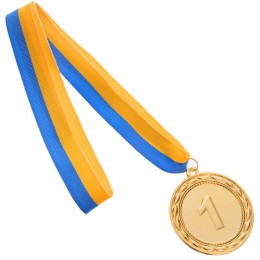 Медаль спортивные ABILITY d-6,5см C-4841 место 1-золото, 2-серебро, 3-бронза (металл, d-6,5см, 38g, на ленте)