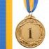Медаль спортивная с лентой GLORY d-6,5см C-4327 1-золото, 2-серебро, 3-бронза (металл, 40g)