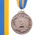 Медаль спортивная с лентой GLORY d-6,5см C-4327 1-золото, 2-серебро, 3-бронза (металл, 40g)
