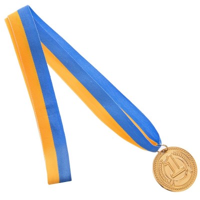 Медаль спортивная с лентой CELEBRITY d-4,5см C-6406