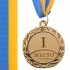 Медаль спортивная с лентой STAR d-4,5см C-2940 1-золото, 2-серебро, 3-бронза (металл, 20g)