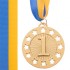 Спортивные медали WIN d-6, 5 см с лентой. Материал металл.