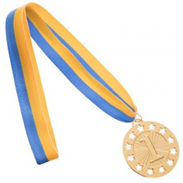 Спортивная медаль WIN d-6,5см C-6405 1-золото, 2-серебро, 3-бронза (металл, d-6,5см, 38g)