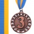 Медаль спортивная с лентой STROKE d-6,5см C-4330 1-золото, 2-серебро, 3-бронза (металл, 44g)