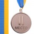 Медаль спортивная с лентой WORTH d-4,5см C-4520 1-золото, 2-серебро, 3-бронза (металл, d-4,3см, 20g)