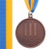 Медаль спортивная с лентой WORTH d-4,5см C-4520 1-золото, 2-серебро, 3-бронза (металл, d-4,3см, 20g)
