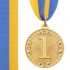 Медаль спортивная с лентой WOULD d-4,5см C-6403 1-золото, 2-серебро, 3-бронза (металл, d-4,5см, 20g)