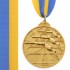 Медаль спортивная с лентой двухцветная d-6,5см Плавание C-4848 1-золото, 2-серебро, 3-бронза(металл)