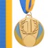Медаль спортивная с лентой Украина d-6,5 см с украинской символикой C-4339