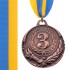 Медаль спортивная с лентой ZING d-6,5см C-4329 (C-4329(1)) 1-золото, 2-серебро, 3-бронза (металл, 38g)