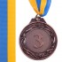 Медаль спортивная с лентой GLORY d-4,5см C-3969-1-4,5 (металл, d-4,5см, 20g золото, серебро, бронза)