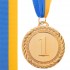 Медаль спортивная с лентой GREEK d-6,5см C-6860 (металл, d-6,5см, 38g, 1-золото, 2-серебро, 3-бронза)