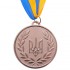 Медаль спортивная с лентой UKRAINE d-6,5см с укр. символикой C-6864 (металл, 38g, 1-золото, 2-серебро, 3-бронза)