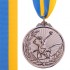 Медаль спортивная с лентой Гимнастика d-5см C-7012 (металл, d-5см, 25g, 1-золото, 2-серебро, 3-бронза)
