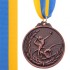 Медаль спортивная с лентой Гимнастика d-5см C-7012 (металл, d-5см, 25g, 1-золото, 2-серебро, 3-бронза)