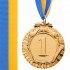 Медаль спортивная с лентой FORCE d-6,5см C-6863 (металл, d-6,5см, 38g, 1-золото, 2-серебро, 3-бронза)