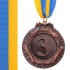 Медаль спортивная с лентой FORCE d-6,5см C-6863 (металл, d-6,5см, 38g, 1-золото, 2-серебро, 3-бронза)