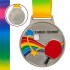 Медаль спортивная Настольный теннис C-0341 TABLE TENNIS. Металл. Диаметр 65 мм. Вес 38 грамм