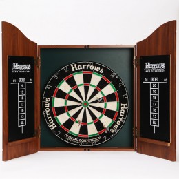 Дартс с кабинетом для мишени PROS CHOICE COMBO SET JE14D (d-45см, в комплекте 6 дротиков)