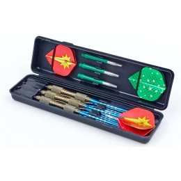 Дротики для игры в дартс каплевидные BL-3400 Baili (вольфрам, вес 21гр, 3шт., +3хвост, +6опер, футляр)