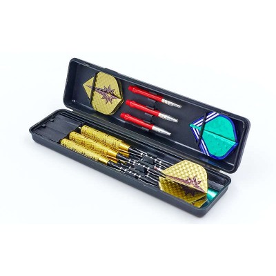 Дротики для игры в дартс цилиндрические BL-3300 Baili (латунь, вес 20гр, 3шт., +3хвост, +6опер, футляр)
