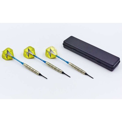 Дротики для игры в дартс цилиндрические BL-3501 Baili (сталь, вес 18гр, 3шт., +3хвост, +6опер, футляр)