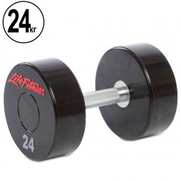 Гантель цельная профессиональная LIFE FITNESS SC-80081-24 1шт 24кг