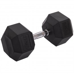 Гантель цельная шестигранная Zelart TA-2679-27,5 1шт 27,5кг