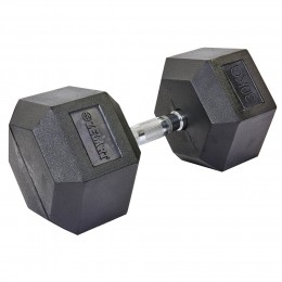 Гантель цельная шестигранная ZELART TA-5159-30 1шт 30кг