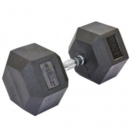 Гантель цельная шестигранная ZELART TA-5159-40 1шт 40кг