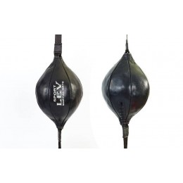 Груша набивная круглая на растяжках ЛЕВ UR LV-1858 (кожа, наполнит-ветошь, d-16см, l-30см, вес-1, 5кг)