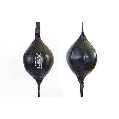 Груша набивная круглая на растяжках ЛЕВ UR LV-1858 (кожа, наполнит-ветошь, d-16см, l-30см, вес-1, 5кг)