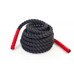 Канат для кроссфита COMBAT BATTLE ROPE FI-5311-6 (полипропилен, ручки:винил, l-6м, d-3, 8см)