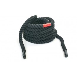 Канат для кроссфита COMBAT BATTLE ROPE UR R-6225-9 (хлопок, l-9м, d-2, 6см, черный)