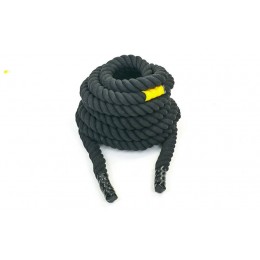 Канат для кроссфита COMBAT BATTLE ROPE UR R-6228-9 (хлопок, l-9м, d-4см, черный)