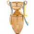 Кубок спортивный с крышкой и чашей CUP C-1505C высота 44см золотой