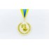Медаль спортивная с лентой двухцветная d-6,5см Волейбол C-4850 1-золото, 2-серебро, 3-бронза(металл)