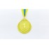 Медаль спортивная с лентой FAME d-6,5см C-3968  (металл, d-6,5см, 35g золото, серебро, бронза)
