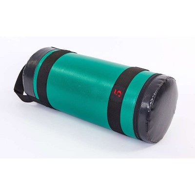 Мешок для кроссфита и фитнеса UR FI-6574-5 (PVC, нейлон, вес 5кг, р-р 56x22см, зеленый-черный)