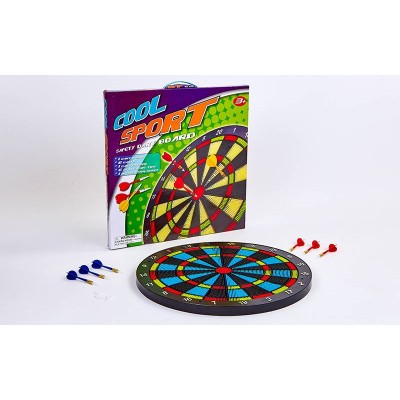 Мишень для игры в дартс безопасная Safety BL-91 Baili 18in (d-45см, в комплекте 6 дротиков)