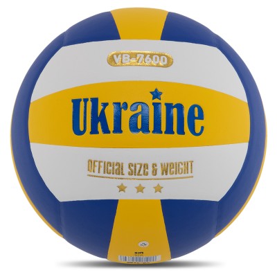 Мяч волейбольный UKRAINE VB-7600 №5 PU клееный Мяч волейбольный UKRAINE VB-7600 №5 PU клееный