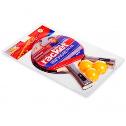Набор для настольного тенниса 2 ракетки, 3 мяча MK MT-3303 (древесина, резина, пластик)