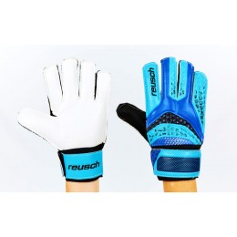 Перчатки вратарские FB-6745-4 REUSCH (PVC, р-р 8-10, темно-синий-голубой)