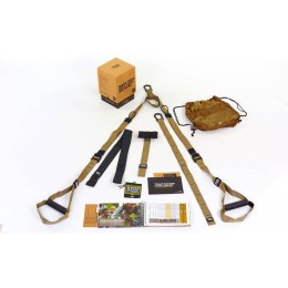 Петли TRX подвесные тренировочные TACTICAL FORCE T3 FI-3725-04 (фун.петли, обрезин. ручки, хаки)