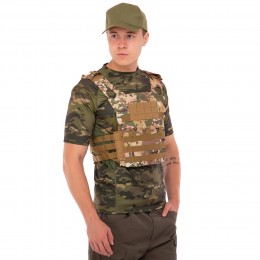 Плитоноска для бронепластин с системой MOLLE Military Rangers ZK-28 цвета в ассортименте