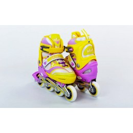 Ролики Zelart Z-608YV ENJOYMENT. Размеры 31-34, 35-38