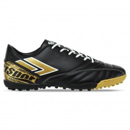 Сороконожки футбольные DIFFERENT SPORT SG-301312-2 размер 40-45 черный-золотой